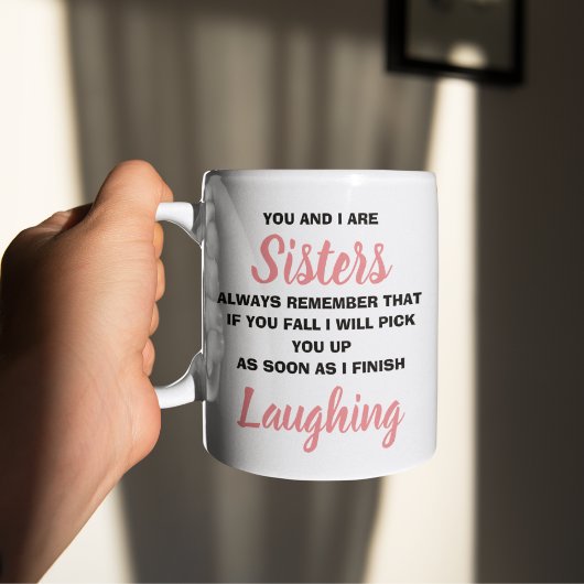 Du und ich sind Schwestern Funny Novelty Gift Tass Kaffeetasse