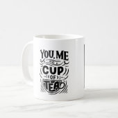 "Du und ich und eine Tasse Tee" Personalisierter K (Vorderseite Links)