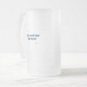 Du und ich zitieren ewig Ehe Mattglas Bierglas (Vorderseite Links)
