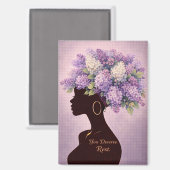Du verdienst Ruhe Inspirierender Magnet (Vorderseite/Rückseite)