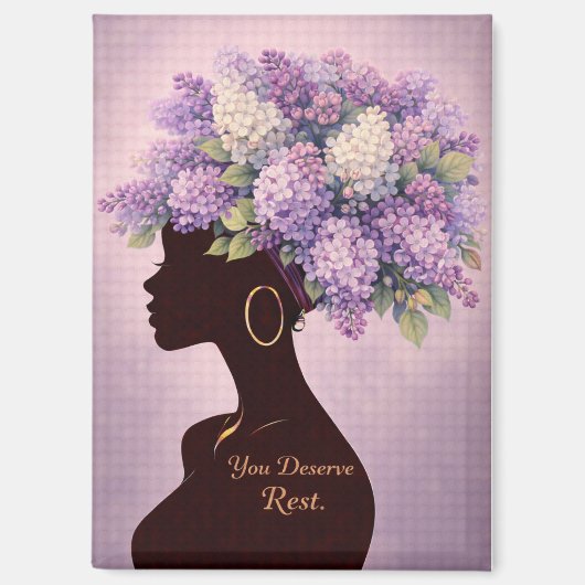 Du verdienst Ruhe Inspirierender Magnet (Vorderseite)