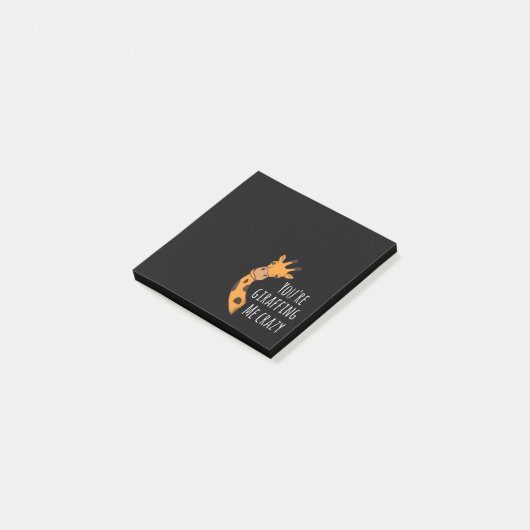 Du vergifst mich. post-it klebezettel (angewinkelt)