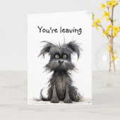 Du Verlasst, Viel Glück, Miss dich. Karte (Gelbe Blume)