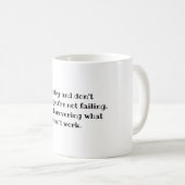Du Versage kein Motivierend Discovery Zitat Kaffeetasse (VorderseiteRechts)
