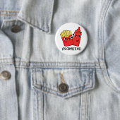 Du vervollständigst mich Funny Fries Ketchup Puff Button (Beispiel)
