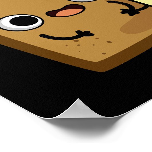 Du vervollständigst mich lustig Brot Butter Puder Poster (Ecke)