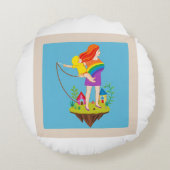 Du vervollständigst mich, Puzzleteil Rundes Kissen (Rückseite)