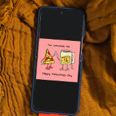 Du vervollständigst mir Biere und Pizza Valentine' Einladung