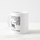 Du warst bei der Arbeit Funny Junting Tasse (Vorderseite Links)