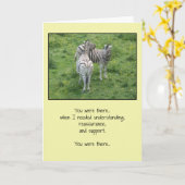 Du warst da.. Freundschaft. Karte (Gelbe Blume)