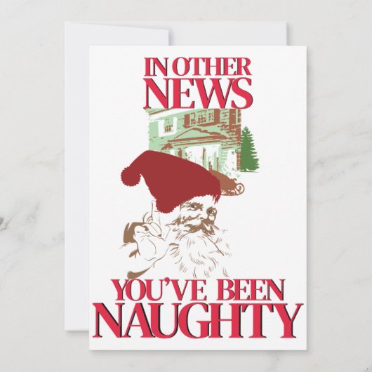 Du warst ein unheimlicher Weihnachtsmann Einladung (Rückseite)