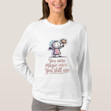 Du warst einst Magie Damen-Polo | Minimal Cute