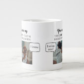 Du warst mein Lieblings-Hallo und kaum ein Abschie Jumbo-Tasse (Vorderseite)