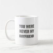 DU WARST NIE MEIN FREUND. KAFFEETASSE (Links)