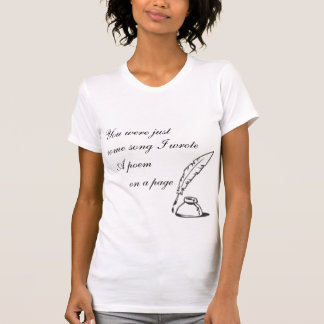 Du warst nur ein Shirt mit Song Women's