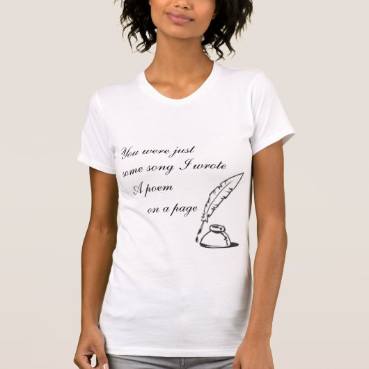 Du warst nur ein Shirt mit Song Women's (Vorderseite)