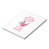 Du warst rosa. Notizblock (Rotiert)