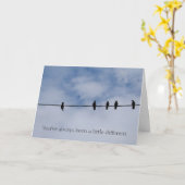 Du warst schon immer eine andere Grußkarte Karte (Gelbe Blume)