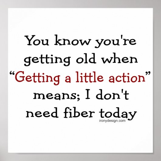 Du weißt, dass du alt wirst, wenn du poster (Vorne)