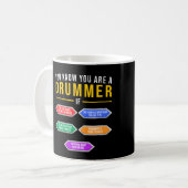Du weißt, dass du ein Drummer bist, wenn Drummer M Kaffeetasse (Vorderseite Links)