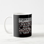 Du weißt, dass du ein Drummer bist, wenn Drummer M Kaffeetasse (Links)