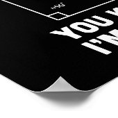 Du weißt, dass ich recht habe poster (Ecke)