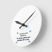 Du weißt, du bist Schottin.... Runde Wanduhr (Winkel)