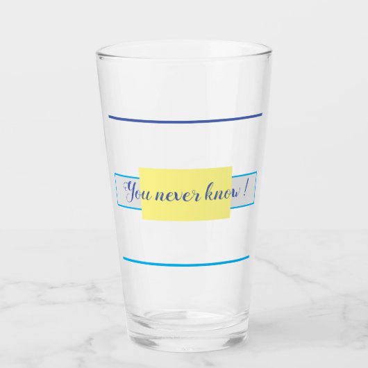 Du weißt es nie! glas (Vorderseite)