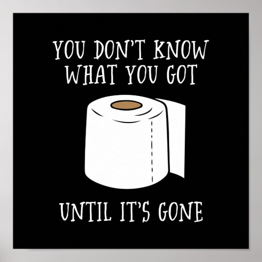 Du weißt nicht, was du Got, bis es vorbei ist. Poster (Vorne)