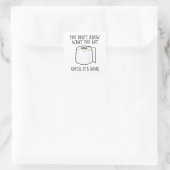 Du weißt nicht, was du Got, bis es vorbei ist. Quadratischer Aufkleber (Tasche)