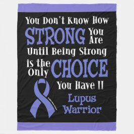 Du weißt nicht, wie stark du bist.. Lupus Fleecedecke