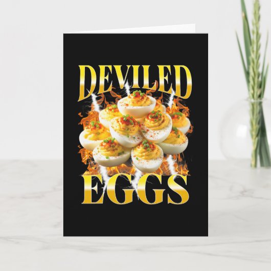 Du weißt warum ich hier bin Deviled Egg Lustiger T Karte (Vorderseite)