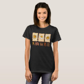 Du weißt, warum ich hier bin – Lustiges Deviled-Eg T-Shirt (Vorne ganz)