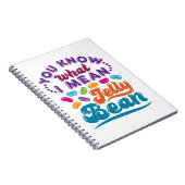 Du weißt, was ich Jelly Bean Gemein habe Notizblock (Rechte Seite)