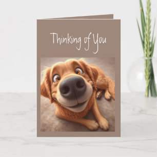 Du weißt wie sehr ich an deinen Hund denke Karte