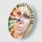 Du weißt, wie spät es ist große wanduhr (Winkel)