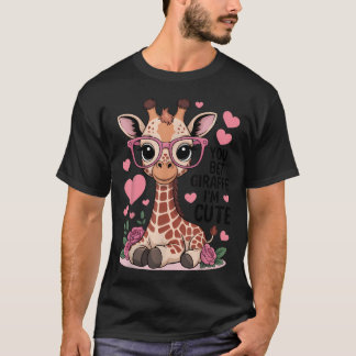 Du Wette Giraffe ICH Bin Süß Lustige Tierliebhaber T-Shirt