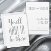 "Du Will, dort zu sein" Minimalistisch Save the Da Date