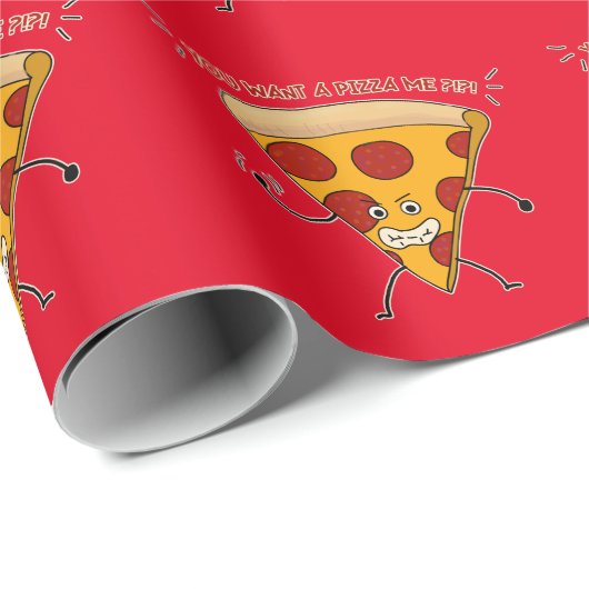 Du Will eine Pizza Me?!?! Geschenkpapier (Rolleneckpunkt)