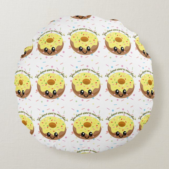 DU WILL EINEN FEHLER. RUNDES KISSEN (Vorderseite)