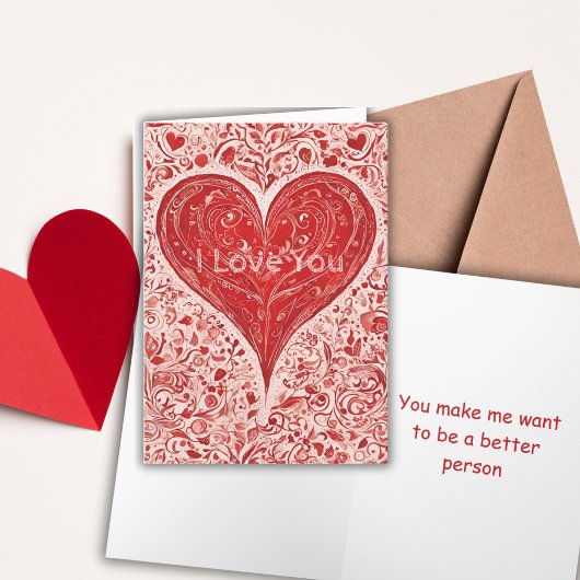 Du will mich, besser zu sein dankeskarte