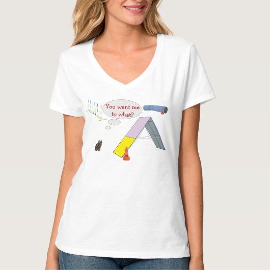 Du will mir was? Yorky T-Shirt (Vorderseite)