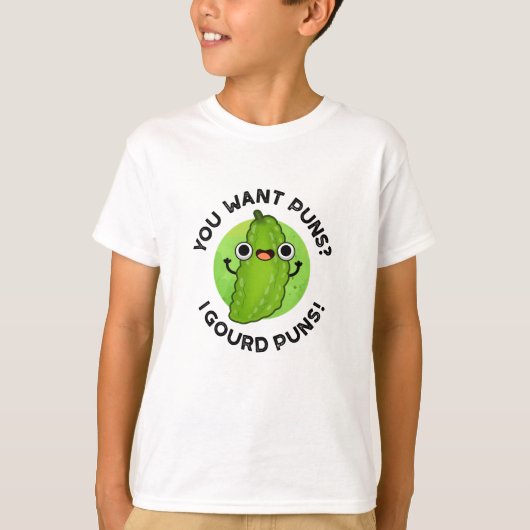 Du Will Puns I Gourd Puns Funny Veggie Pun T-Shirt (Vorderseite)