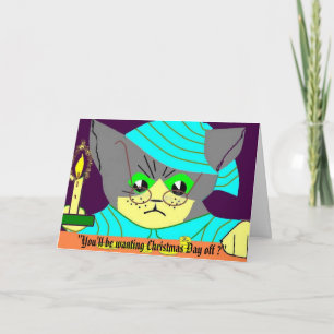 "Du will Weihnachten... Feiertagskarte