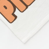 Du willst ein Stück von mir Groovy Pumpkin Pie Lus Fleecedecke (Ecke)