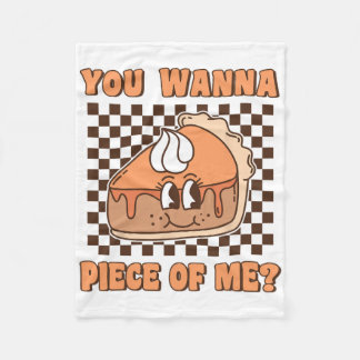 Du willst ein Stück von mir Groovy Pumpkin Pie Lus Fleecedecke