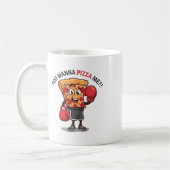 Du willst ein Stück von mir Lustiger Fitnessstudio Kaffeetasse (Links)