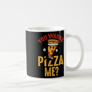 Du willst eine Pizza von mir Lustiger Ninja Karate Kaffeetasse