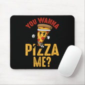 Du willst eine Pizza von mir Lustiger Ninja Karate Mousepad (Mit Mouse)