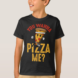 Du willst eine Pizza von mir Lustiger Ninja Karate T-Shirt